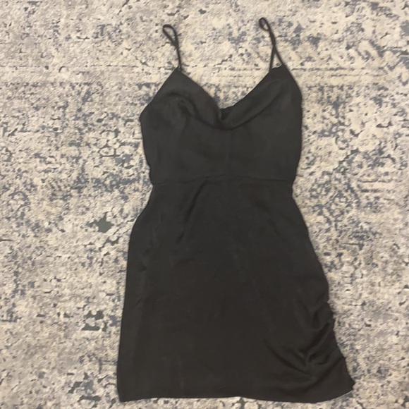 Satin Cowl Neck Vintage Style Slip Dress - Picture 2 of 3